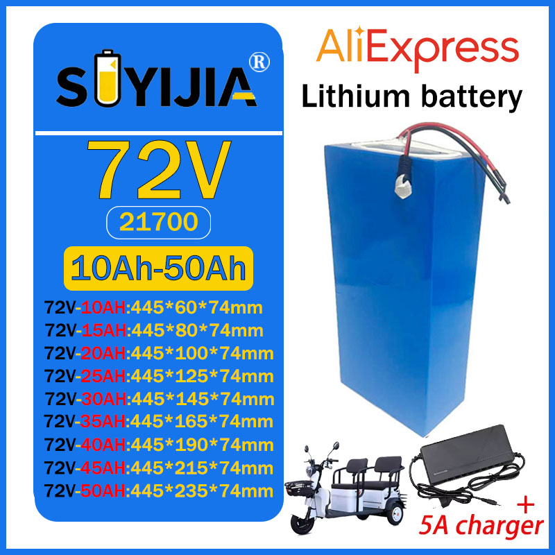 72V 50Ah 45Ah 20Ah 25Ah 30Ah 3 - Electric Bicycle Battery 72V 30Ah ulasan dan harga